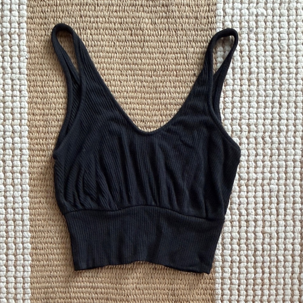 Spiritual gangster ribbed Cropped Tank Top